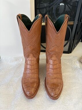 Tecovas Birthday Boot 6 BB6 American alligator size 9 women’s cowgirl boot